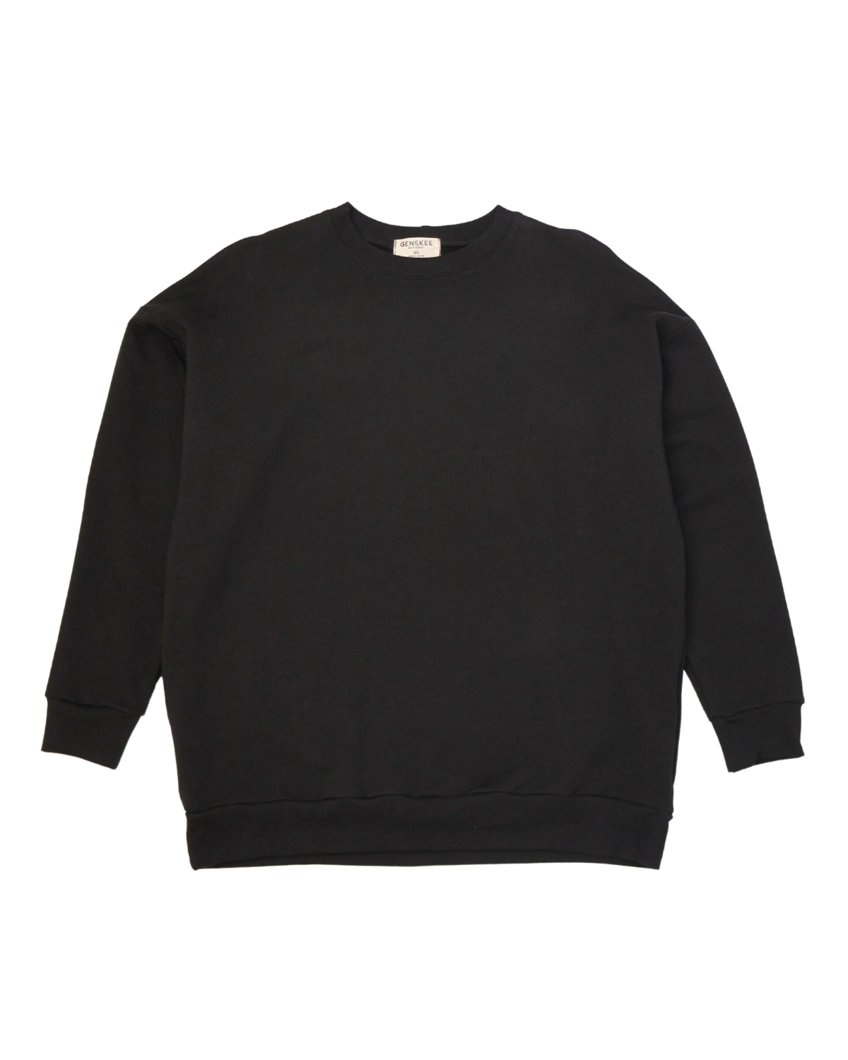 Le pull à manches courtes en noir