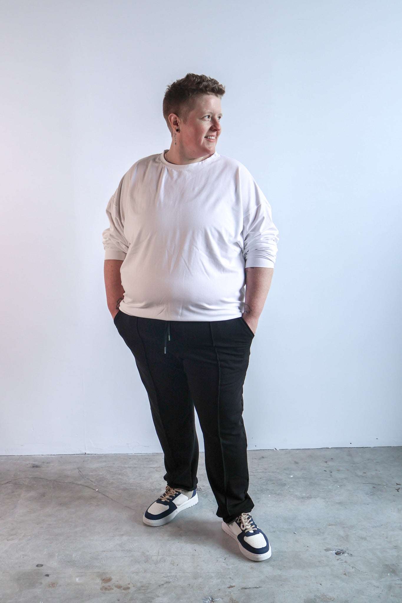 The Tailored Sweat pant in Black