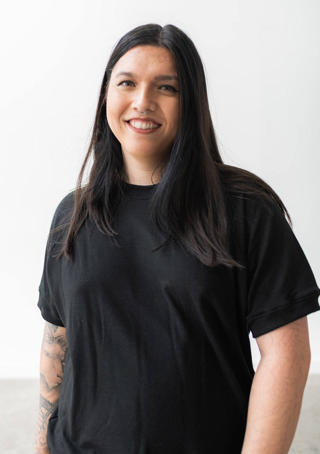 The Short Sleeve Pullover in Black
